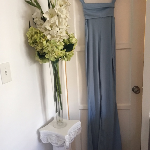 NEW! Designer Pewter Blue 2 Pc Jumpsuit Co-Ord Set - Picture 6 of 6